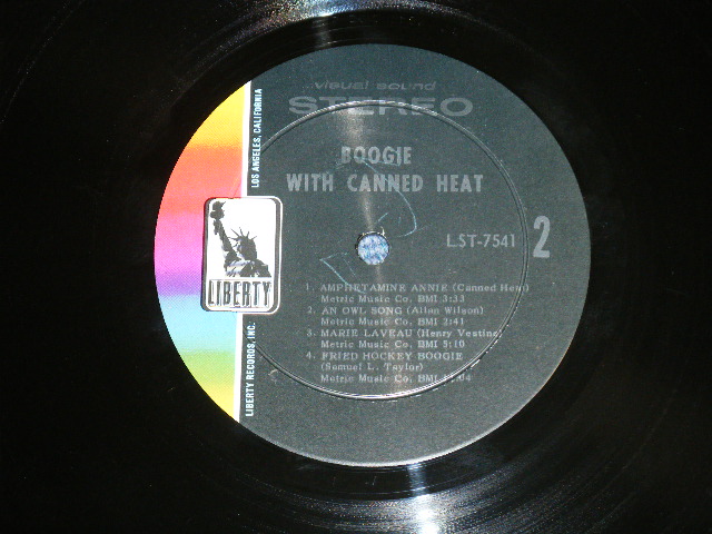 画像: CANNED HEAT -  BOOGIE WITH (Ex+/MINT-)  / 1968 US AMERICA ORIGINAL STEREO  Used LP
