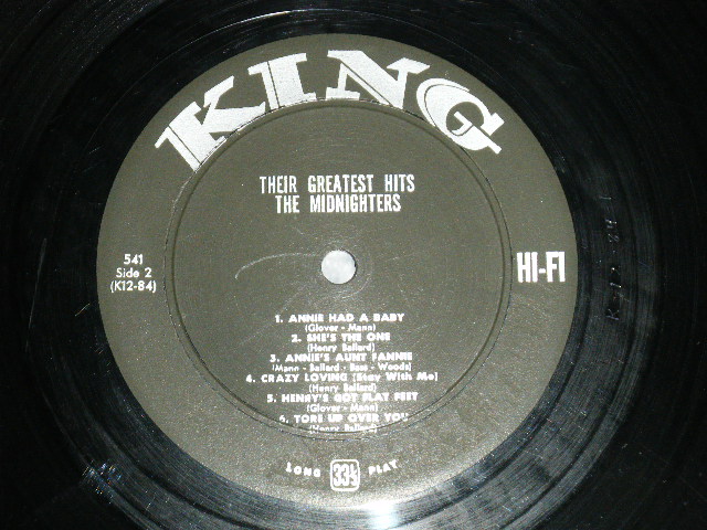 画像: HANK BALLARD & THE MIDNIGHTERS - THIER GREATEST 'JUKE BOX' HITS (VG+++/Ex+++) / 1958 US AMERICA ORIGINAL "1st Press BLACK Label'  MONO Used LP 