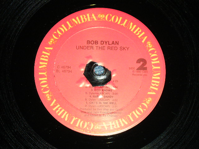 画像: BOB DYLAN -  UNDER THE RED SKY ( MINT-/MINT-)  / 1990  US AMERICA ORIGINAL Used  LP