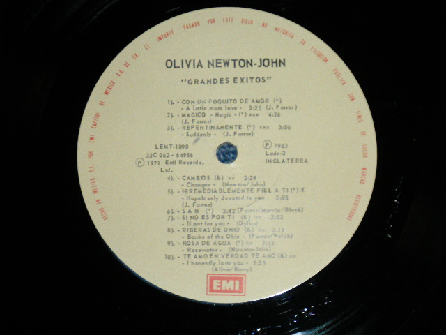 画像: OLIVIA NEWTON-JOHN -  GREATEST HITS  ( Ex+/Ex++)  /1982 MEXICO  ORIGINAL Used LP 
