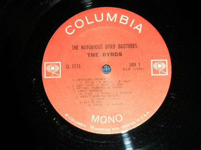 画像: THE BYRDS - THE NOTORIOUS BYRD BROTHERS ( Matrix # B) 1C/B)1C  Ex+/Ex+++ ) / 1968 ORIGINAL "MONO Credit at Bottom Label"  MONO Used LP