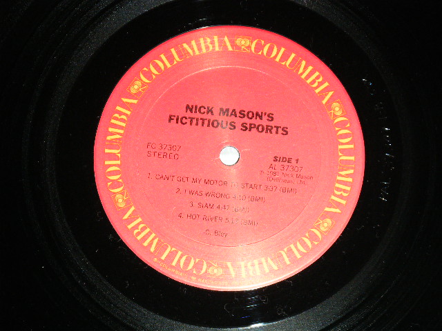 画像: NICK MASON of PINK FLOYD - NICK MASON'S FICTITIOUS SPORTS  ( Matrix # A)PAL373071-B / B) PBL 373071-B : Ex++/MINT-) / 1981 US AMERICA ORIGINAL  Used LP 