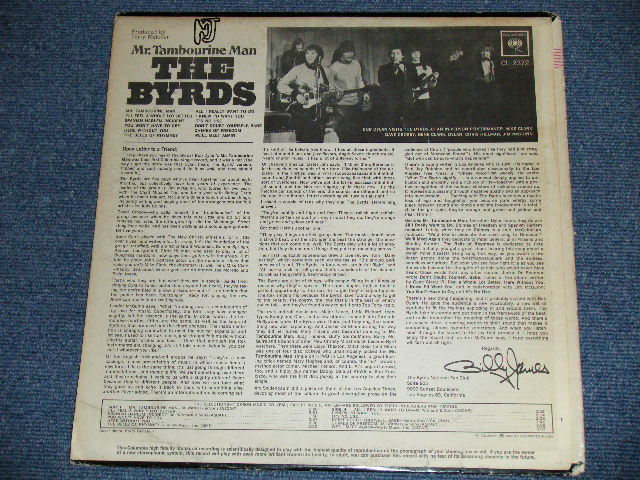 画像: THE BYRDS - MR.TAMBOURINE MAN ( Matrix # A)2E/B)2D VG++/Ex ) / 1965 ORIGINAL 2nd Press "360 SOUND Label" MONO Used LP