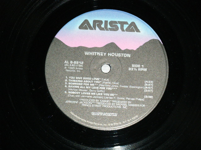 画像: WHITNEY HOUSTON -  WHITNEY HOUSTON ( MINT-/MINT ) / 1985 US AMERICA ORIGINAL Used LP  