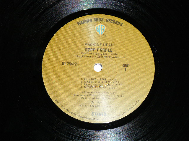 画像: DEEP PURPLE - MACHINE HEAD  (MINT/MINT )   / 2010 US AMERICA "180 Gram Heavy Weight" "PROMO" Used LP