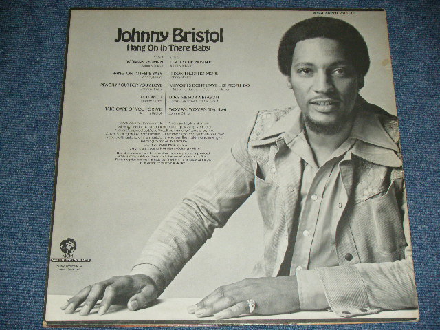 画像: JOHNNY BRISTOL - HANG ON IN THERE BABY ( MINT-/Ex++ ) / 1974 UK ENGLAND ORIGINAL Used LP 
