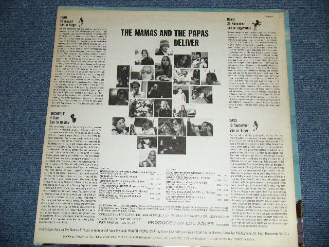 画像: The MAMAS & The PAPAS -  The MAMAS & The PAPAS  DELIVER   (Matrix # A) D-50014 A  RE /B) D-50014 B  RE  :  Ex+/Ex++   ) / 1967 US AMERICA   ORIGINAL "MONO" Used  LP 