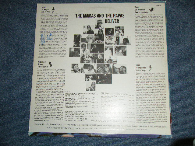 画像: The MAMAS & The PAPAS -  The MAMAS & The PAPAS  DELIVER (Matrix # A) D-50014 A  RE-5 /B) D-50014 B  RE-4) (Ex++/Ex++ Looks:Ex+) / 1967 US AMERICA 2nd Press "Dark Blue TITLE Printed Cover" "MONO" Used  LP 
