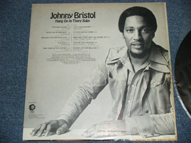 画像: JOHNNY BRISTOL - HANG ON IN THERE BABY ( Ex++/Ex+++ ) / 1974 US AMERICA  ORIGINAL Used LP 