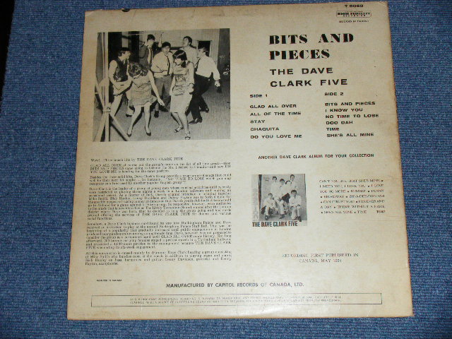画像: THE DAVE CLARK FIVE - BITS AND PIECES  ( Ex+ / Ex+ ) / 1964 CANADA  Original MONO Used LP 