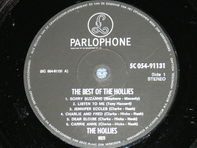 画像: THE HOLLIES - THE BEST OF THE HOLLIES (Ex++/Ex++ Looks:Ex+) / 1969  HOLLAND ORIGINAL  STEREO  LP 