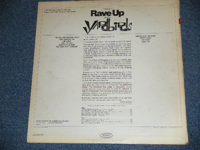 画像: THE YARDBIRDS - HAVING A RAVE UP ( Ex/Ex+++) / 1965 US ORIGINAL "WHITE LABEL PROMO" MONO Used LP 