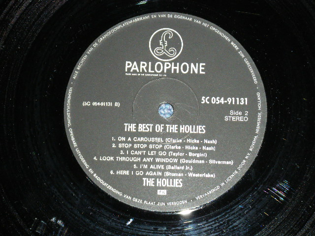 画像: THE HOLLIES - THE BEST OF THE HOLLIES (Ex++/Ex++ Looks:Ex+) / 1969  HOLLAND ORIGINAL  STEREO  LP 