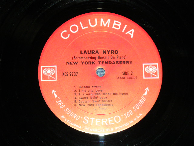 画像: LAURA NYRO - NEW YORK TENDABERRY ( Without SONG SHEET: Matrix # A)2D / B)2D : Ex-/Ex+++ Looks:Ex++ )  /  1969 US AMERICA  ORIGINAL "360 SOUND Label" Used LP