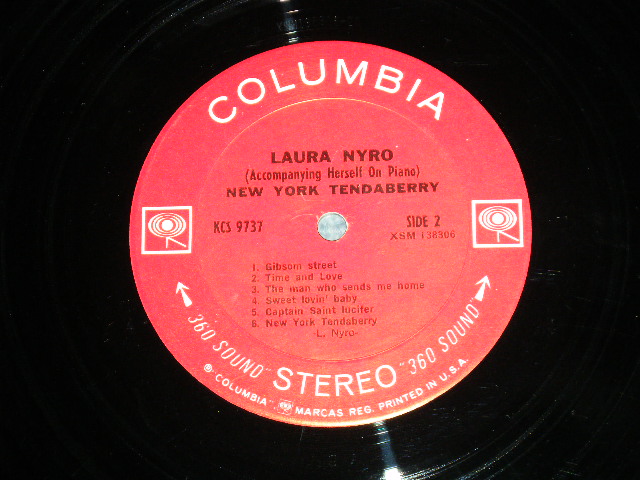 画像: LAURA NYRO - NEW YORK TENDABERRY ( With SONG SHEET: Matrix # A)2C / B)2C : Ex-/Ex+++  )  /  1969 US AMERICA  ORIGINAL "PROMO Seal on Back" "360 SOUND Label" Used LP