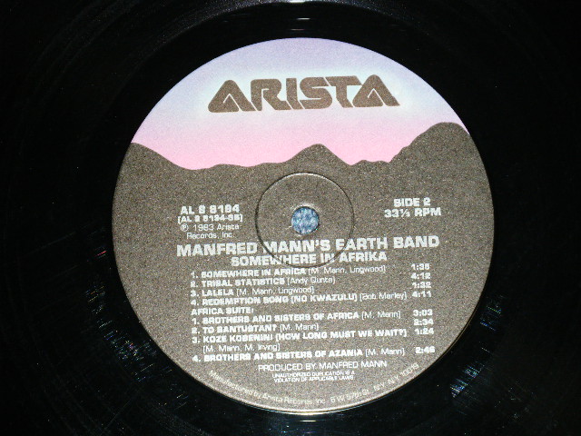 画像: MANFRED MANN'S EARTH BAND - SOMEWHERE IN AFRICA  (Ex++/Ex+++) / 1982 US AMERICA   ORIGINAL Used LP 