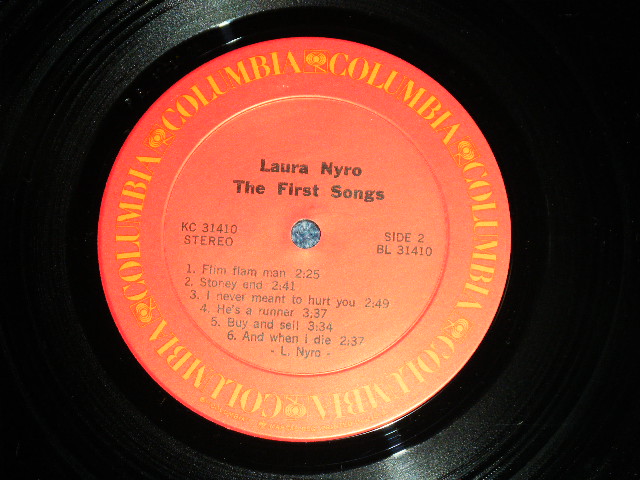 画像: LAURA NYRO - 　THE FIRST SONGS (Reissue of VERVE FORECAST  FTS-3020 : MINT/MINT- )   /  1973 US REISSUE  STEREO Used  LP