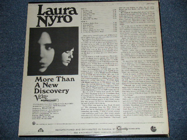 画像: LAURA NYRO - MORE THAN A NEW DISCOVERY  (Different Title & Back Cover's Design / not LAURA NYRO THE FIRST SONGS) ( Ex/Ex+++)   /  1967 US AMERICA ORIGINAL "1st Press TITLE" STEREO Used  LP