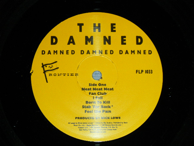 画像: DAMNED - DAMNED DAMNED DAMNED  ( MINT-/MINT ) /  1987 UK ENGLAND REISSUE Used LP
