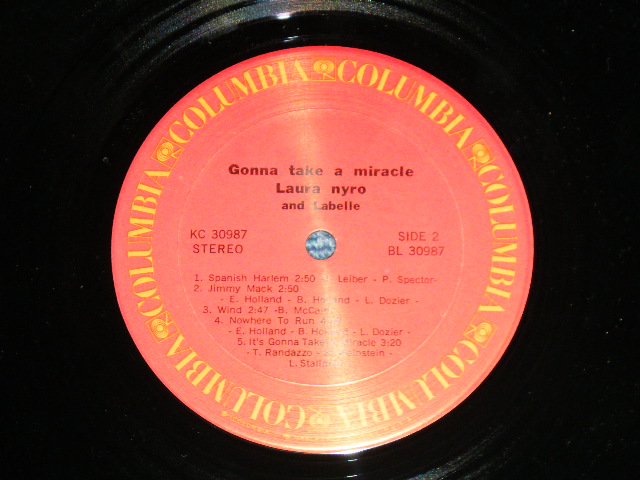 画像: LAURA NYRO - GONNA MAKE A MIRACLE (MINT-/MINT- )   /  1971 US AMERICA ORIGINAL"1st Press Label" Used  LP