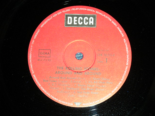 画像: ROLLING STONES - AROUND AND AROUND ( Ex++/Ex+++ ) /  1970's WEST-GERMANY "2nd Press Label"  Used LP 