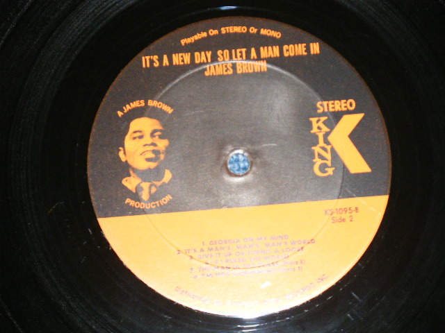 画像: JAMES BROWN - IT'S A NEW DAY,MET A MAN COME IN (Ex+/Ex+++ ) / 1970 US ORIGINAL "ORANGE Label"  Used LP 