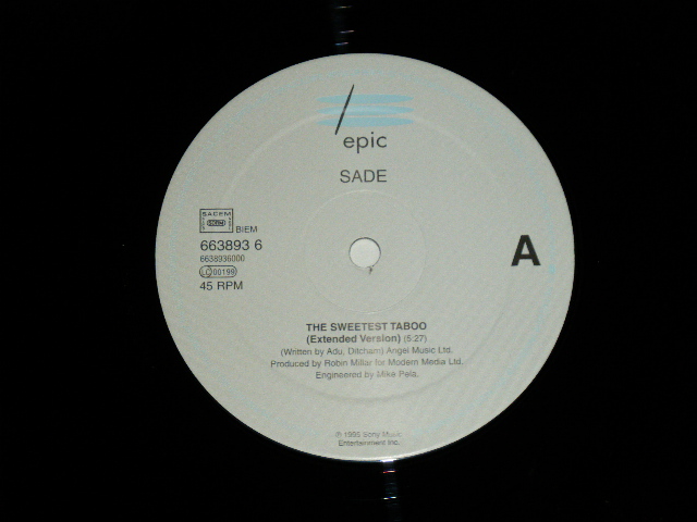 画像: SADE - THE SWEET TABOO  / 1985 UK ENGLAND "BRAND NEW"  12" 