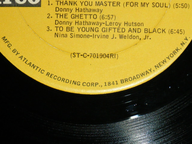 画像: DONNY HATHAWAY - EVERYTHING IS EVERYTHING  (Ex/Ex+)    / 1970 US AMERICA ORIGINAL '1st Press "1841 BROADWAY" Credit on Label Bottom' Used LP  