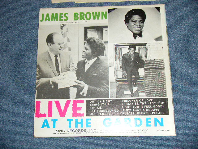 画像: JAMES BROWN - LIVE AT THE GARDEN (Ex+/Ex++ ) / 1967 US ORIGINAL "BLUE Label" STEREO Used LP 