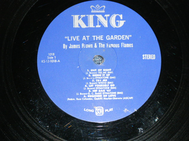 画像: JAMES BROWN - LIVE AT THE GARDEN (Ex+/Ex++ ) / 1967 US ORIGINAL "BLUE Label" STEREO Used LP 