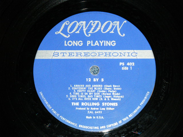画像: THE ROLLING STONES - 12 x 5 ( UnBoxed  LONDON on TOP DARK BLUE Label  : Matrix Number : A) 1CS △7164 /  B) 1CS △7164 X  : Ex++/Ex++ Looks:Ex+ ) / 1965 US ORIGINAL  STEREO Used LP  