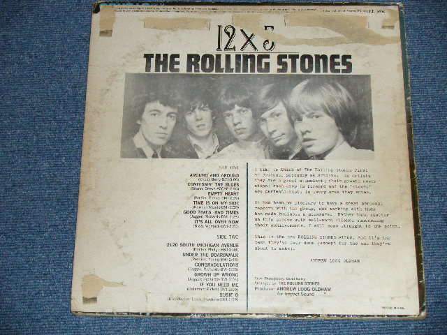 画像: THE ROLLING STONES - 12 x 5 ( Unboxed  LONDON on TOP Label  : Matrix Number : A) 1A/B) 1A : VG/Ex- Looks:VG++) / 1964 US ORIGINAL MAROON Label  MONO Used LP  