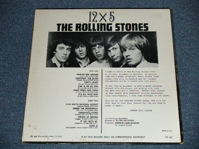 画像: THE ROLLING STONES - 12 x 5 ( UnBoxed  LONDON on TOP DARK BLUE Label  : Matrix Number : A) 1CS △7164 /  B) 1CS △7164 X  : Ex++/Ex++ Looks:Ex+ ) / 1965 US ORIGINAL  STEREO Used LP  