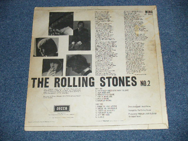 画像: ROLLING STONES - NO.2 (  1A / 1A: A-2 &3 :VG- :Ex+ ) /  1964 UK ENGLAND ORIGINAL MONO LP 