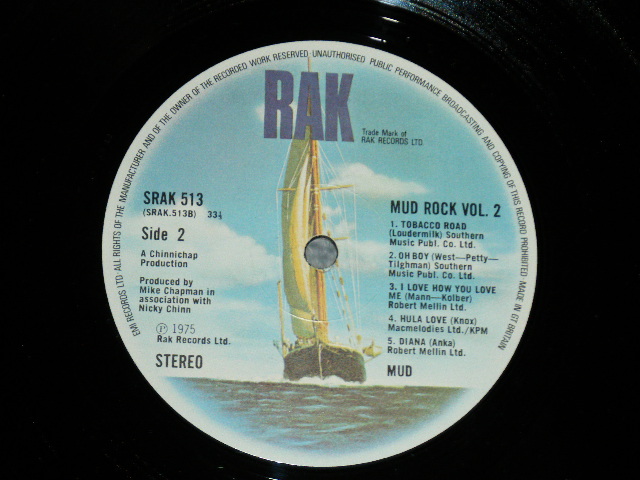 画像: MUD - MUD ROCK VOL.2 ( Ex+++/MINT-) / 1975 UK ENGLAND ORIGINAL Used LP 