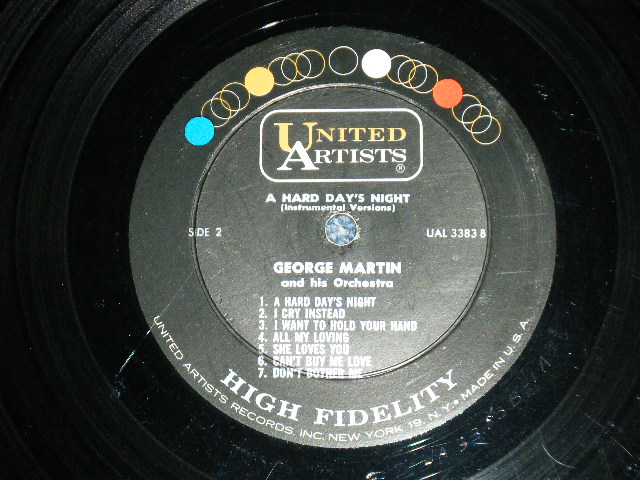 画像: GEORGE MARTIN - BY POPULAR DEMAND "A HARD DAYS NIGHT" (Ex+/Ex++)  / 1964  US AMERICA ORIGINAL "MONO" Used LP 