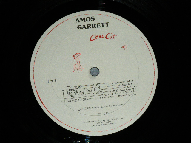 画像: AMOS GARRETT  - GO CAT GO ( Ex+,Ex/Ex+++) / 1980 US AMERICA ORIGINAL Used LP 