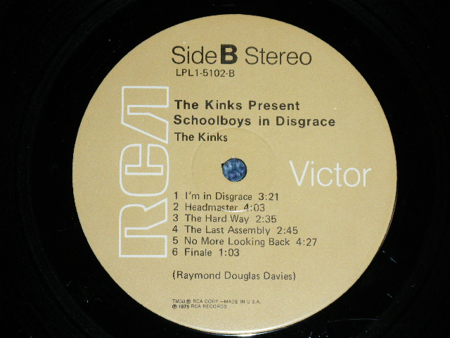 画像: THE KINKS -  SCHOOLBOYS IN DISGRACE (Ex+++/Ex+++ ) / 1975 US AMERICA ORIGINAL' Used LP 