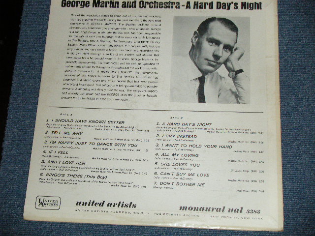 画像: GEORGE MARTIN - BY POPULAR DEMAND "A HARD DAYS NIGHT" (Ex+/Ex++)  / 1964  US AMERICA ORIGINAL "MONO" Used LP 