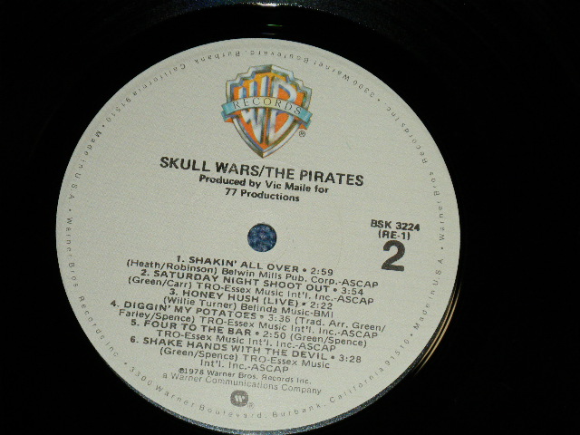 画像: The PIRATES - SKULL WAR  (MINT-/MINT- ) /  1978 US AMERICA ORIGINAL "PROMO" Used LP 