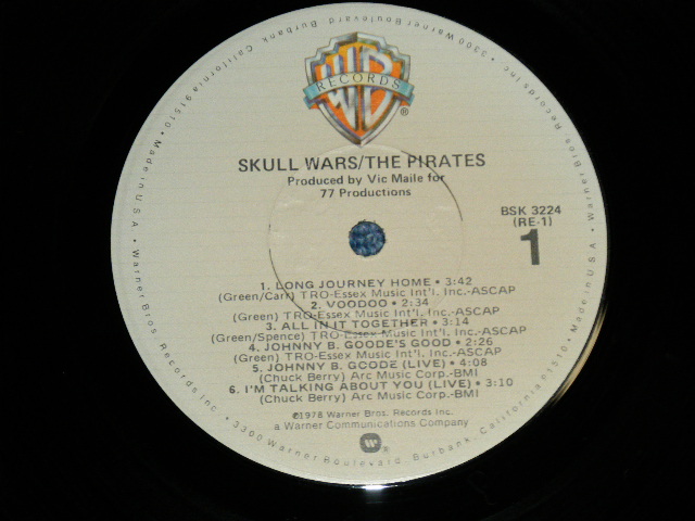 画像: The PIRATES - SKULL WAR  (MINT-/MINT- ) /  1978 US AMERICA ORIGINAL "PROMO" Used LP 