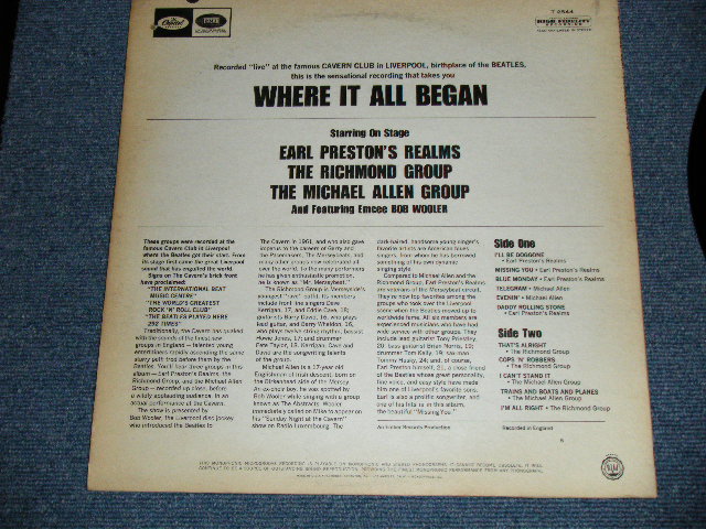 画像: v.a. (EARL PRESTON'S REALMS,MICHAEL ALLEN,The RICHMOND GROUP )  -   LIVERPOOL TODAY "WHERE IT ALL BEGAN" (Ex+/Ex+++) / 1965 US AMERICA ORIGINAL MONO  Used LP 