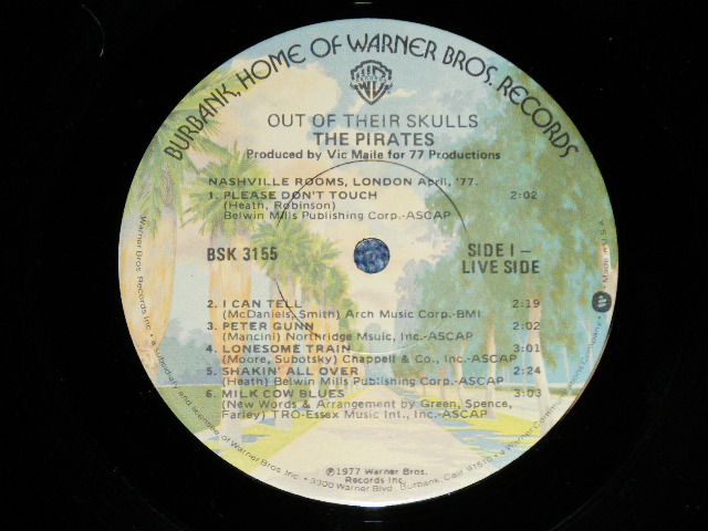 画像: The PIRATES - OUT OF THIER SKULLS  ( Ex+++/MINT- ) /  1977 US AMERICA ORIGINAL Used LP 