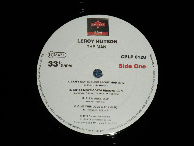 画像: LEROY HUTSON - THE MAN! ( MINT-/MINT)  /1995 EEC REISSUE +JAPAN LINNER & OBI  Used LP with Obi 