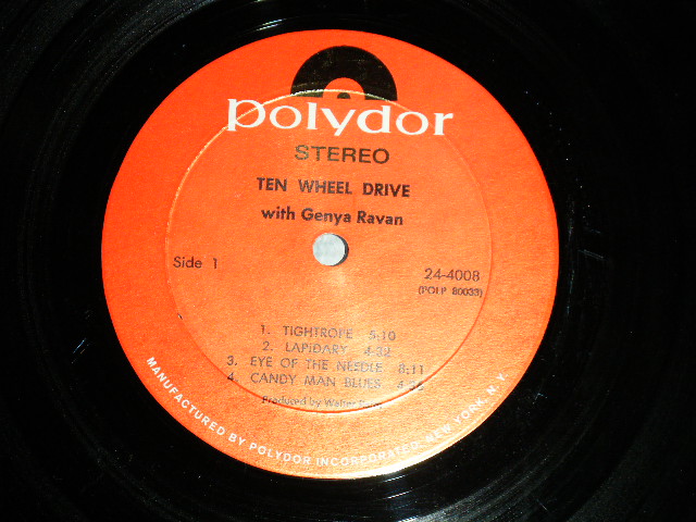 画像: TEN WHEEL DRIVE with GENYA RAVAN  - CONSTRUCTION #1(Ex+/Ex+++ BB) / 1969 US AMERICA ORIGINAL Used LP 