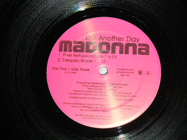 画像: MADONNA - DIE ANOTHER DAY ( Ex+/MINT- )    / 2002 US AMERICA  ORIGINAL "PROMO STAMP" Used  Double 12" Pack 