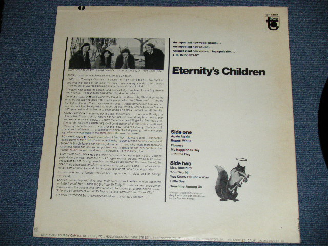 画像: ETERNITY'S CHILDREN - ETERNITY'S CHILDREN ( CURT BOETCHER  WORKS !!! : Ex+++/Ex++ ) / 1968 US ORIGINAL STEREO LP  