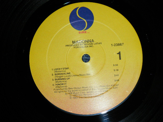 画像: MADONNA - MADONNA ; Debut Album ( Ex+++/MINT-)     / 1983 US AMERICA ORIGINAL Used  LP