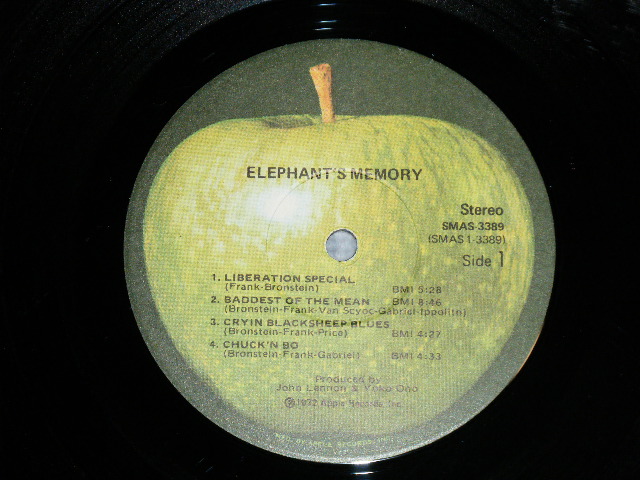画像: ELEPHANT'S MEMORY -  ELEPHANT'S MEMORY ( Produced by JOHN LENNON : Ex+/Ex+,Ex++) / 1972 US AMERICA ORIGINAL  Used  LP 