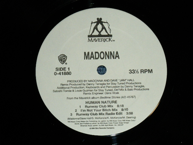 画像: MADONNA -  HUMAN NATURE  ( Ex++/Ex+++ )    / 1995 US AMERICA  ORIGINAL Used  12" 